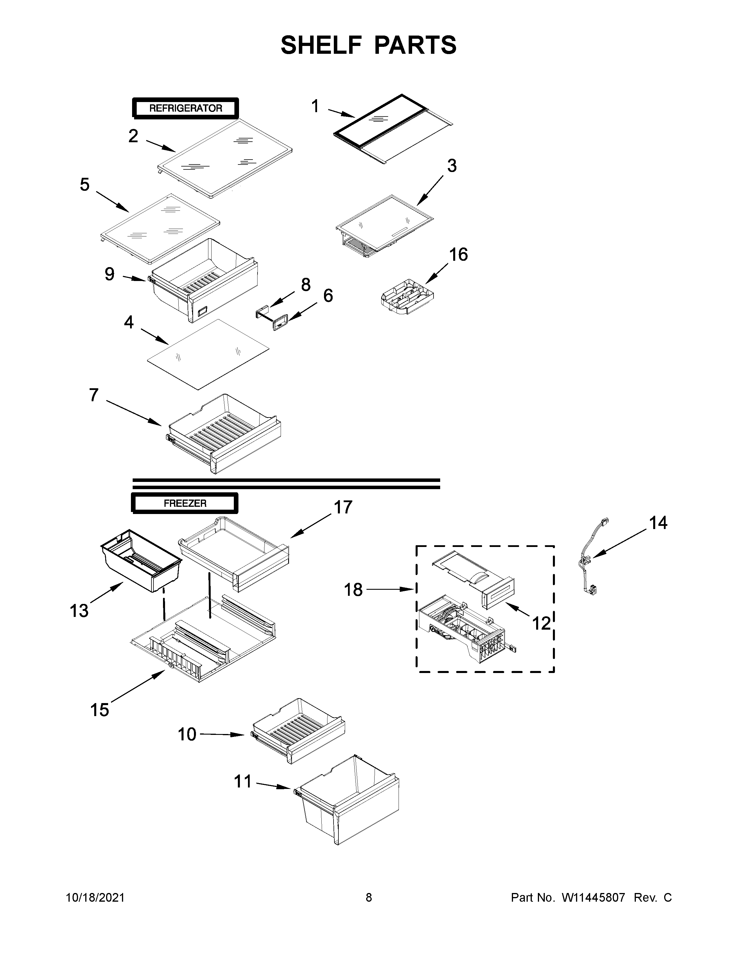 SHELF PARTS