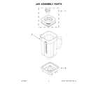 KitchenAid 5KSB4026GHY0 jar assembly parts diagram