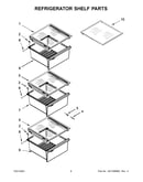 Refrigerator shelf parts
