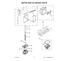 Maytag MSC21C6MFZ05 motor and ice maker parts diagram