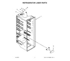 Whirlpool WRS312SNHW05 refrigerator liner parts diagram