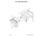 Jenn-Air TANKMAN50 30" oven door parts diagram