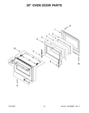 30" oven door parts