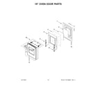 Jenn-Air TANKMAN50 18" oven door parts diagram