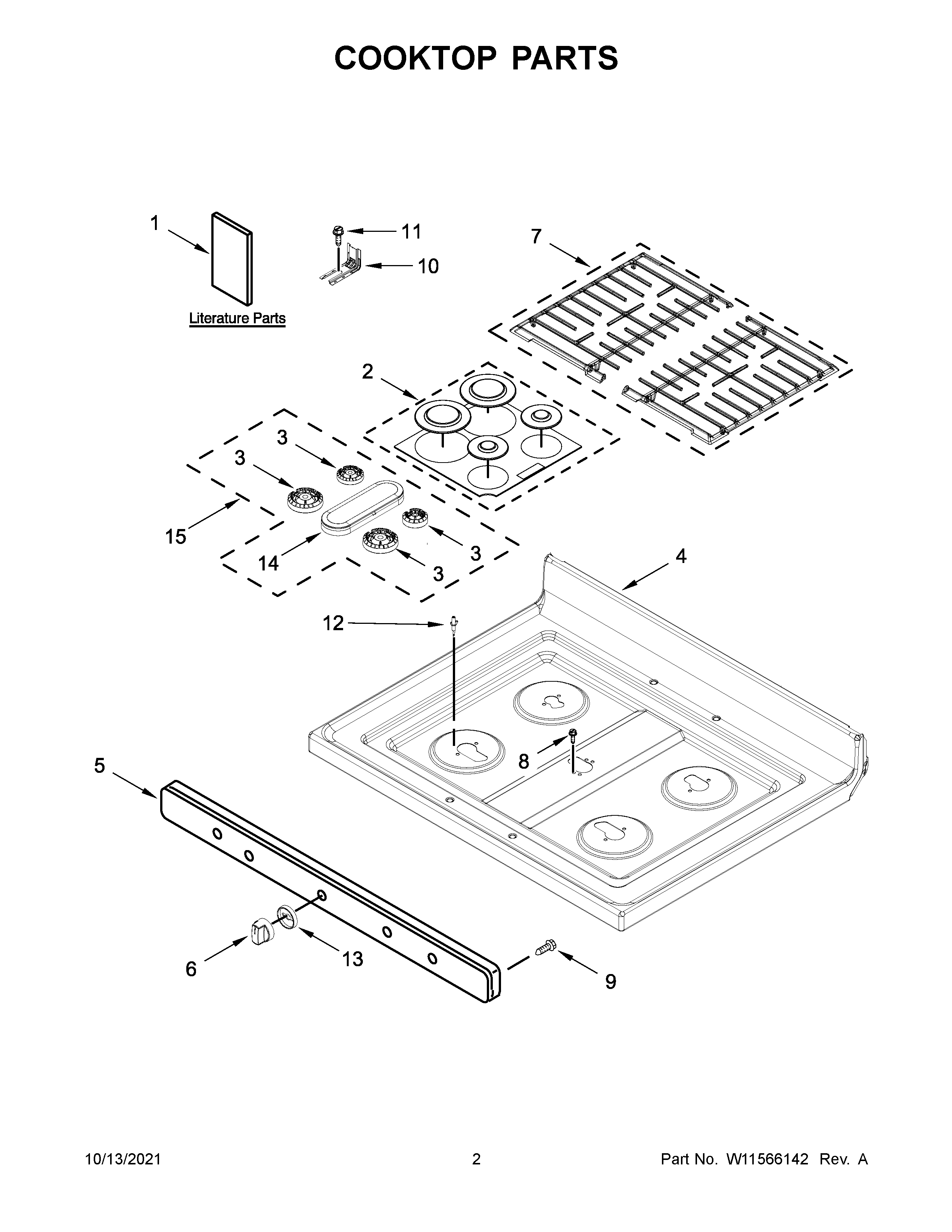 COOKTOP PARTS