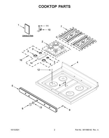 Cooktop parts