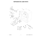 KitchenAid KRFC302ESS06 refrigerator liner parts diagram