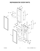 Refrigerator door parts