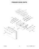 Freezer door parts