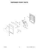 Dispenser front parts