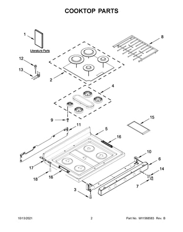 Cooktop parts