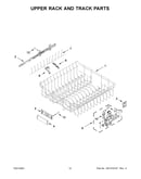 Upper rack and track parts