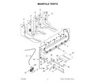 KitchenAid KSGG700EBS3 manifold parts diagram