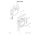 KitchenAid KFGG500EBS4 door parts diagram