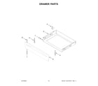 Whirlpool YWFC150M0JB1 drawer parts diagram