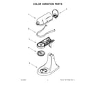 KitchenAid 5KSM195PSZBE0 color variation parts diagram