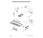 Whirlpool WMH31017HS9 interior and ventilation parts diagram