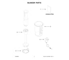 KitchenAid 5KHBBV53BBM0 blender parts diagram