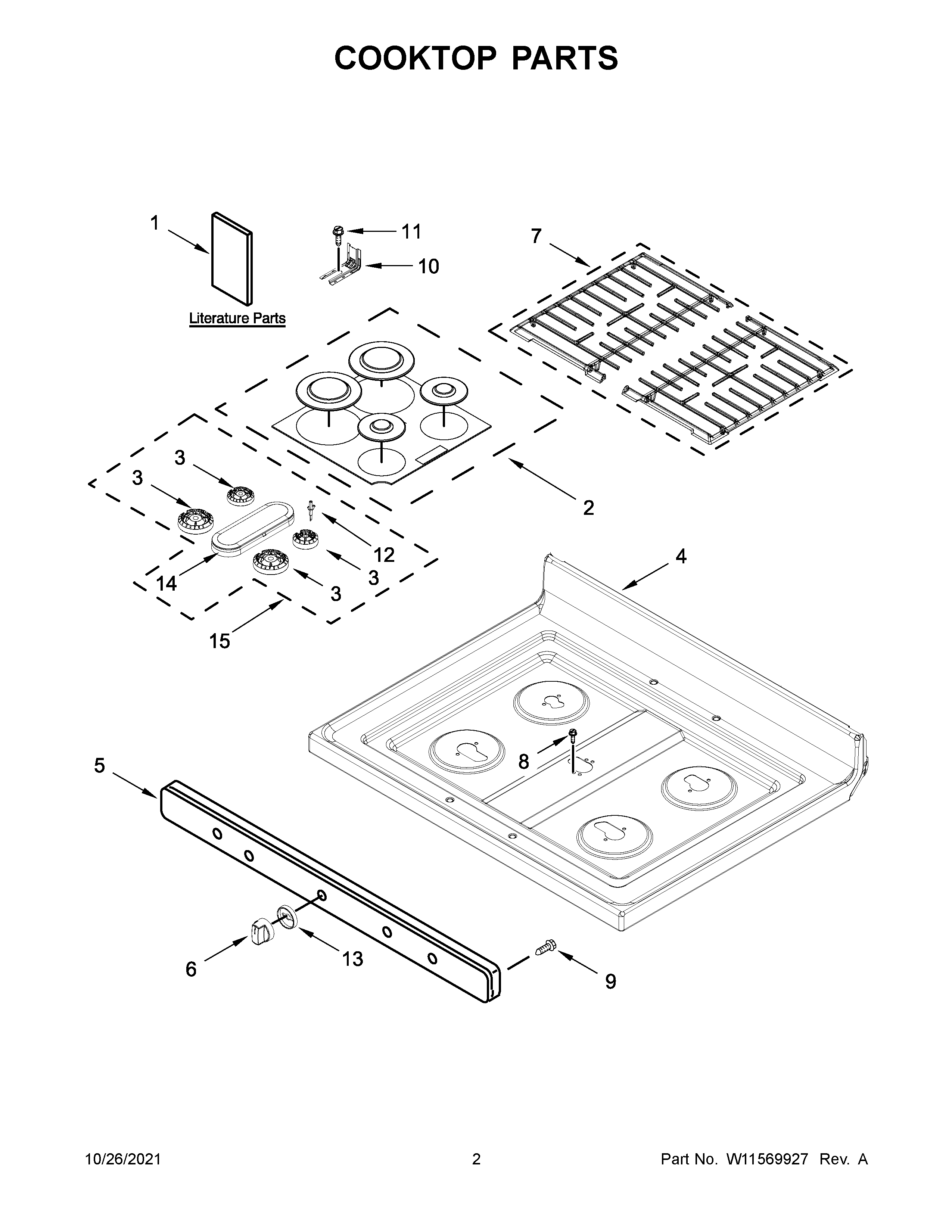 COOKTOP PARTS