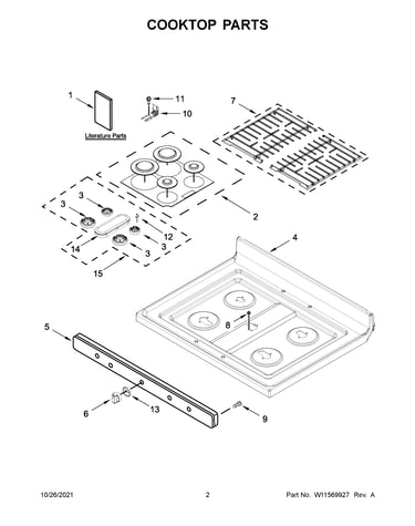 Cooktop parts