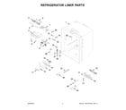Maytag MFC2062FEZ08 refrigerator liner parts diagram