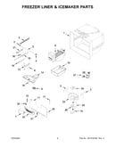 Freezer liner & icemaker parts