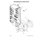 KitchenAid KRSF705HPS00 refrigerator liner parts diagram