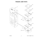 KitchenAid KRSF705HBS00 freezer liner parts diagram