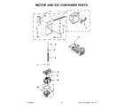 KitchenAid KRSF705HBS00 motor and ice container parts diagram