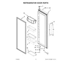 KitchenAid KRSF705HPS00 refrigerator door parts diagram