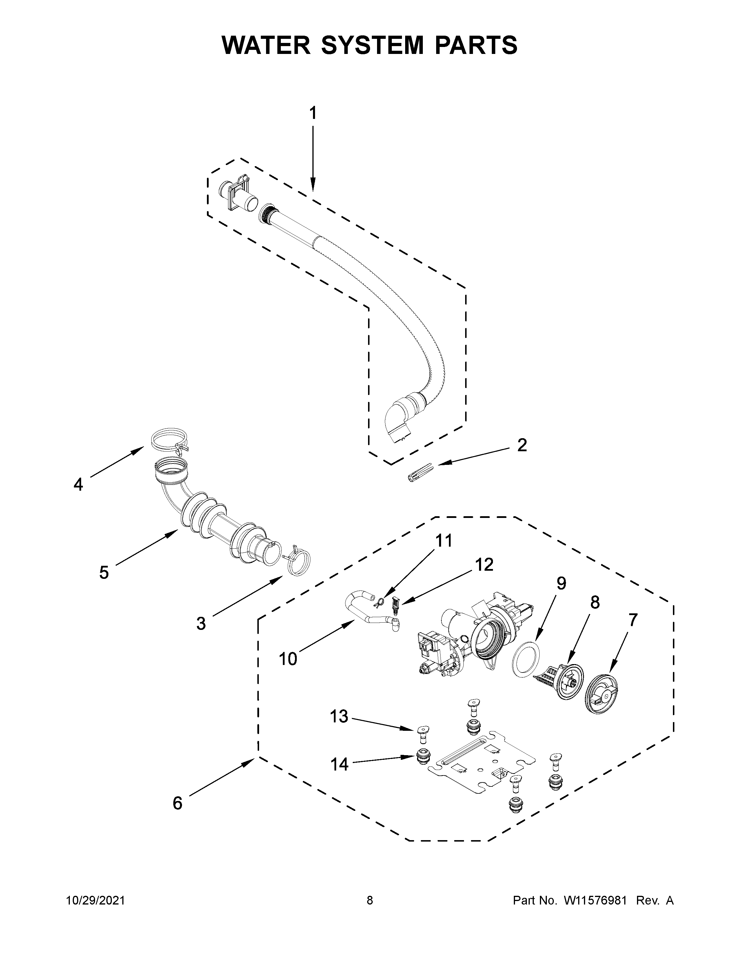 Water system parts