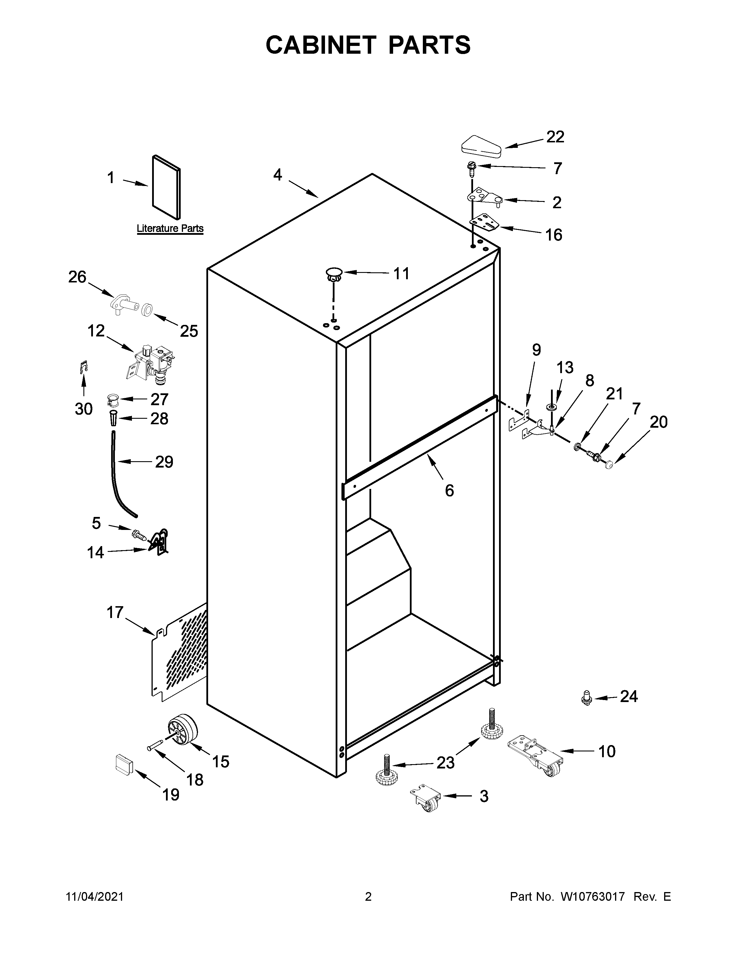 CABINET PARTS