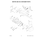 Whirlpool WRS311SDHM04 motor and ice container parts diagram