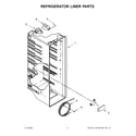 Whirlpool WRS325SDHB05 refrigerator liner parts diagram