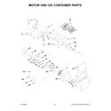 Whirlpool WRS325SDHB05 motor and ice container parts diagram