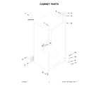 Amana AZF33X16DW07 cabinet parts diagram