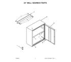 Gladiator GAWG241DKW01 24" wall gearbox parts diagram