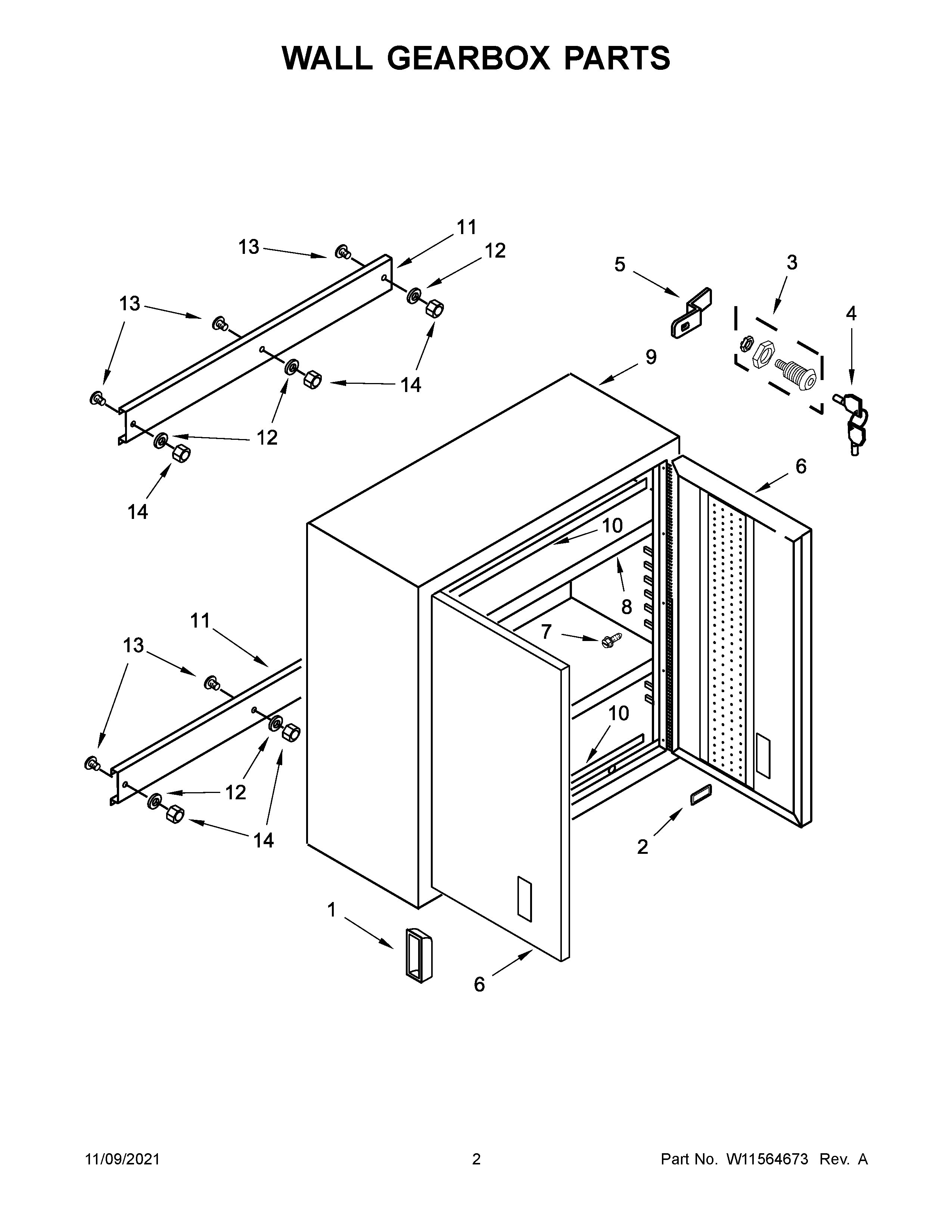 WALL GEARBOX PARTS