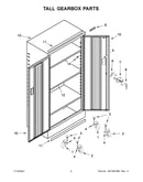 Tall gearbox parts