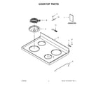 Whirlpool YWFC315S0JW1 cooktop parts diagram