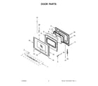 Whirlpool YWFC315S0JW1 door parts diagram