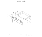 Whirlpool WEC310S0LW1 drawer parts diagram