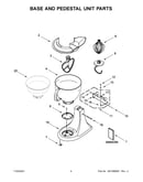 Base and pedestal unit parts