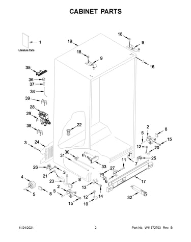 Cabinet parts