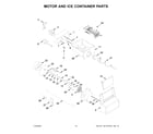 Whirlpool WRS315SDHM0A motor and ice container parts diagram
