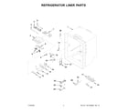 KitchenAid KRFC302EBS02 refrigerator liner parts diagram
