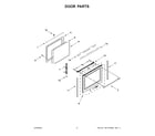 Whirlpool WEEA25H0HZ2 door parts diagram