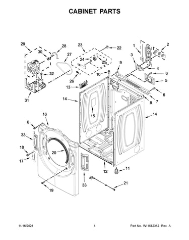 Cabinet parts