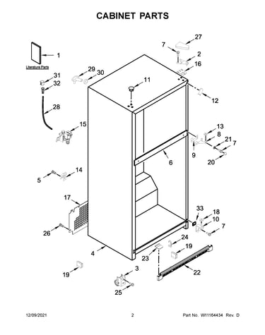 Cabinet parts