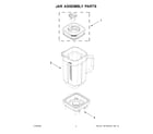 KitchenAid KSB4026BE0 jar assembly parts diagram